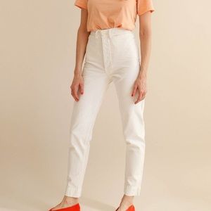 Jesse Kamm Ranger Pant in Salt, Size 2